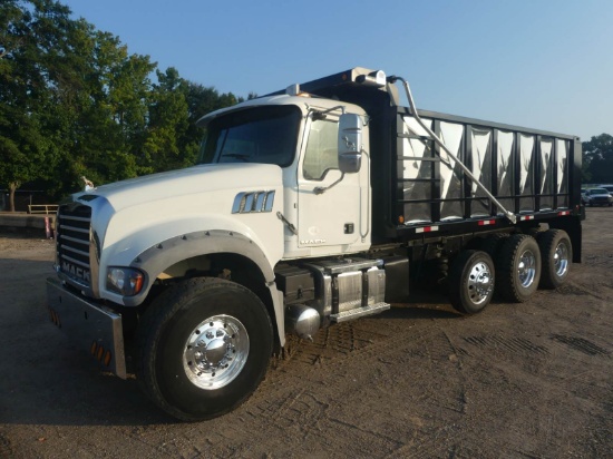 2016 Mack Granite GU713 Tri-axle Dump Truck, s/n 1M2AX04C8GM027918: Mack MP