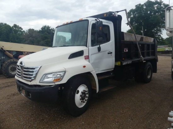 2007 Hino Single-axle Dump Truck, s/n 5PVNJJT072S50461: 6-sp., Ox Bodies 12