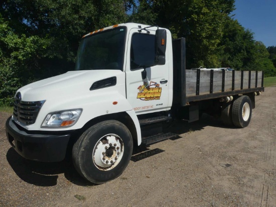 2007 Hino Flatbed Dump Truck, s/n 5PVNJ8JT472S50849: S/A, Hino Diesel Eng.,