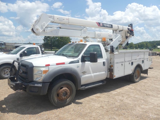 2014 Ford F550 4WD Bucket Truck, s/n 1FDUF5HT4EEA87032: Reg. Cab, Powerstro