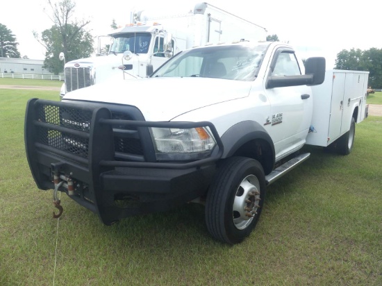 2014 Dodge Ram 5500 4WD Truck, s/n 3C7WRNBL4EG190539: Utility Bed, Crane, L