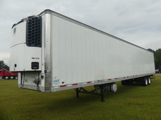 2014 Vanguard 53' Reefer Trailer, s/n 527SR5320EM003207: T/A, Thermoking C6