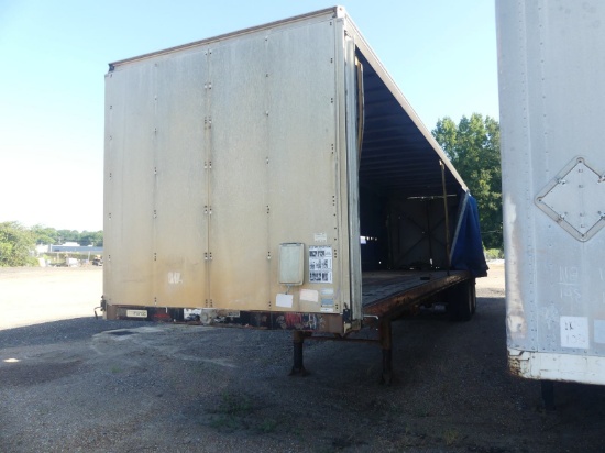 2002 Manac 38' Flatbed Trailer, s/n 2M512116021082650: Curtain Sides
