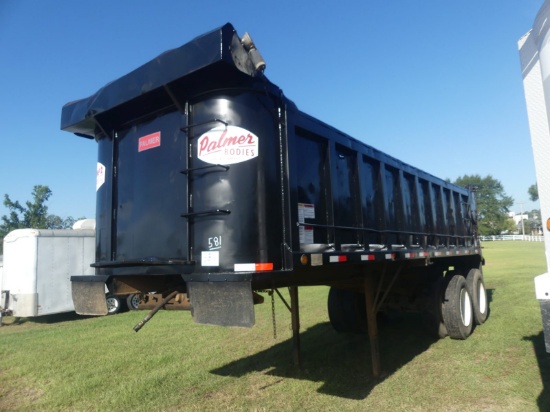 2007 Palmer TA-24H Dump Trailer, s/n 1P924HS257A003643: 24', Hybrid, Steel,