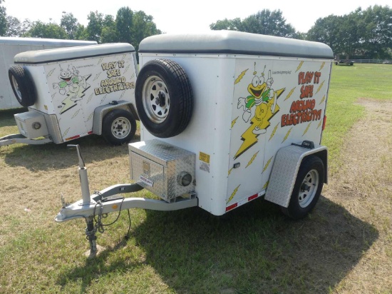 2009 4x6 Enclosed Trailer: S/A, Rear Swing Door