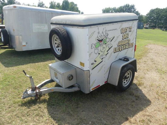 2007 Wells Cargo 4x6 Enclosed Trailer, s/n 1WC200B1772058813: S/A, Model MW