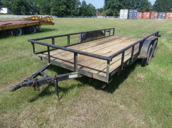16' Trailer (No Title - Bill of Sale Only): Bumper-pull, 2" Ball, T/A, Pull