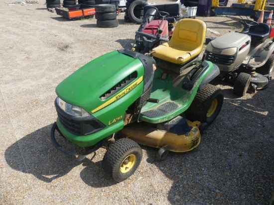 (4) Riding Mowers and (1) Push Mower (Salvage)