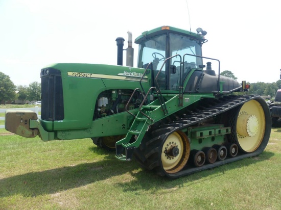 John Deere 9520T Tractor, s/n RW9520T02022: Encl. Cab, 4 Hyd Remotes, Swing