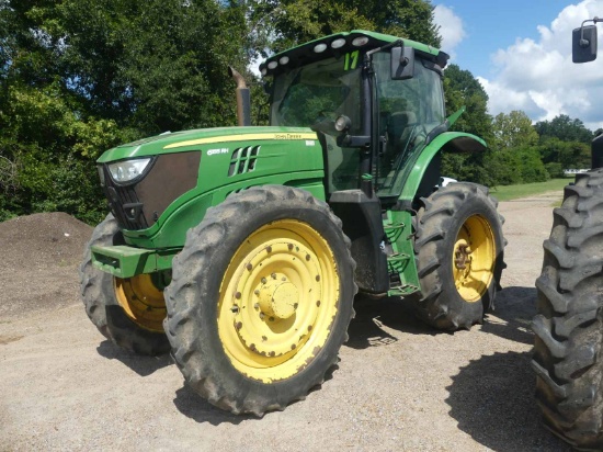2015 John Deere 6155RH MFWD Tractor, s/n 1RW6155RLFR022500: High Crop. Encl