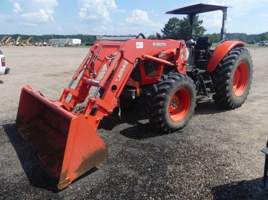 2018 Kubota M6S-111SHD MFWD Tractor, s/n 50965: Rollbar Canopy, Kunota, LA1