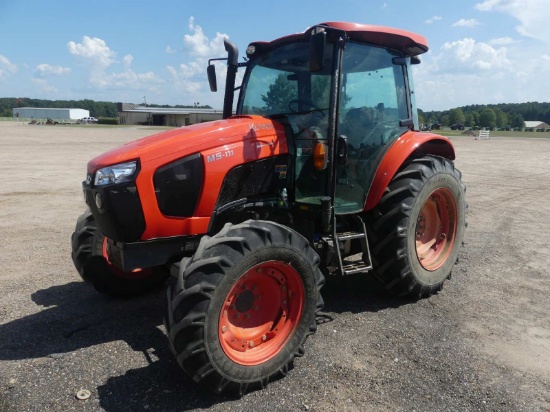 2022 Kubota M5-111D MFWD Tractor, s/n KBUM4EDCVN8A66527: C/A, Drawbar, PTO,