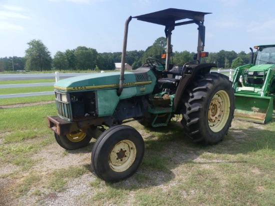 John Deere 5500E Tractor, s/n LV5500E652578: 2WD, Canopy, 4381 hrs (Univers