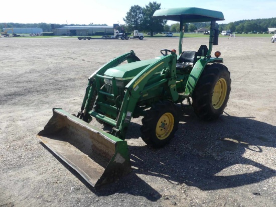 2012 John Deere 4005 MWFD Tractor, s/n 1LV4005GCBG510130: Rollbar Canopy, J