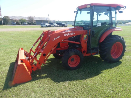 2021 Kubota L3560 MFWD Tractor, s/n KB4L5AHCPL8L48909: C/A, Kubota LA805 Lo