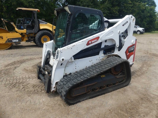2021 Bobcat T770 Skid Steer, s/n AT6327991: Encl. Cab, Rubber Tracks, No Bk