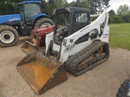 2018 Bobcat T740 Skid Steer, s/n B3CA14343: Canopy, GP Bkt., Rubber Tracks,