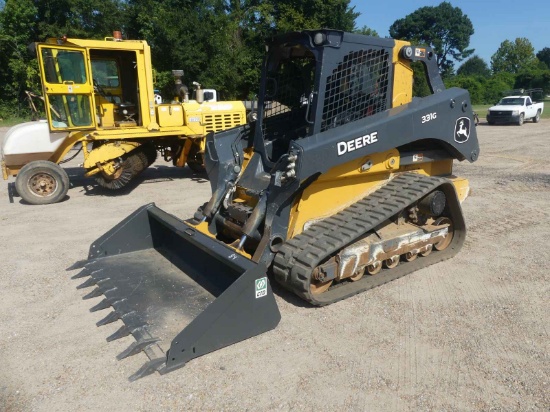 2024 John Deere 331G Skid Steer, s/n 1T0331GKCRF457915: Canopy, 84" Bkt. w/