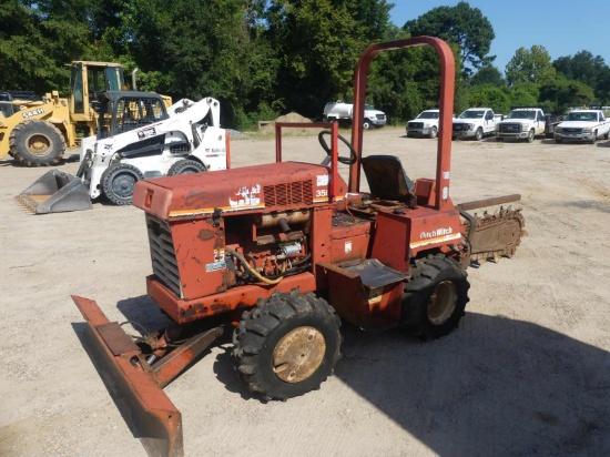 1993 Ditch Witch 3500DD Trencher, s/n 3K0008: Diesel, Blade, 80" Trencher,