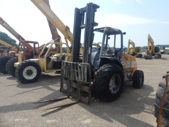 Case 588H Rough-terrain Forklift, s/n HC738634: Canopy, 5000 lb. Cap., 3-st