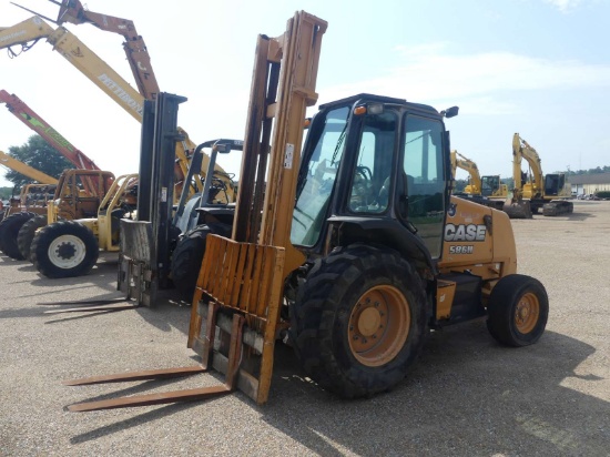 Case 586H Rough-Terrain Forklift, s/n HKDC595104: Encl. Cab, Diesel Eng., 3