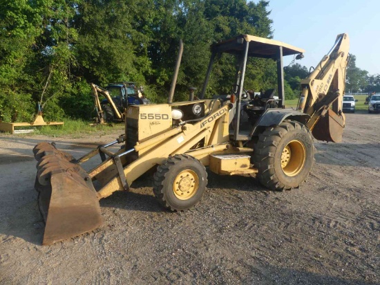 Ford 555D 4WD Loader Backhoe, s/n A438946: Canopy, GP Loader