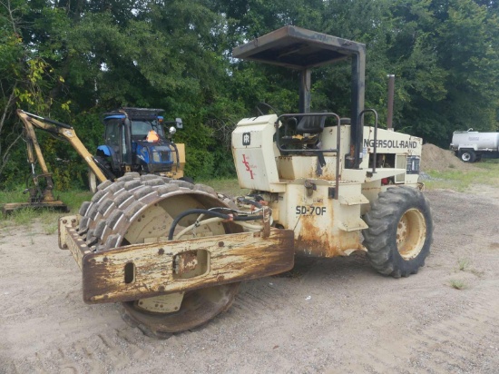 Ingersoll Rand SD-70F Vibratory Padfoot Compactor, s/n 52625: Canopy, Cummi
