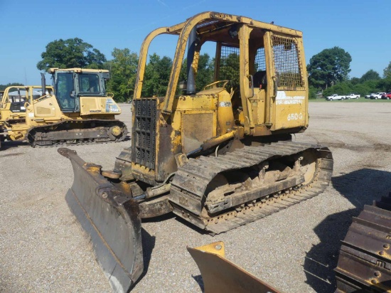 John Deere 650G Dozer, s/n T0650GW758239: Canopy, Sweeps, 6-way Blade, Mete
