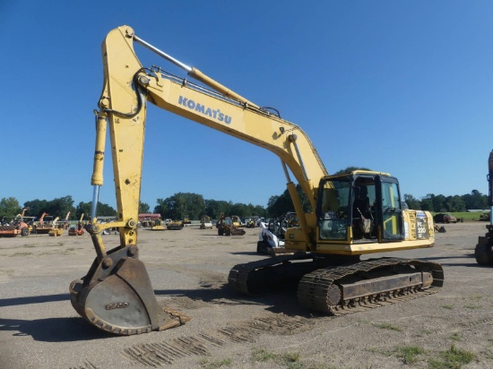 2009 Komatsu PC220LC-8 Excavator, s/n A88763: C/A, Front Window Missing, 18