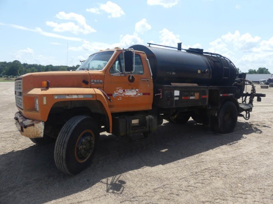 1988 Ford F800 Asphalt Distributor Truck, s/n 1FDXK84A1JVA29470 (Inoperable