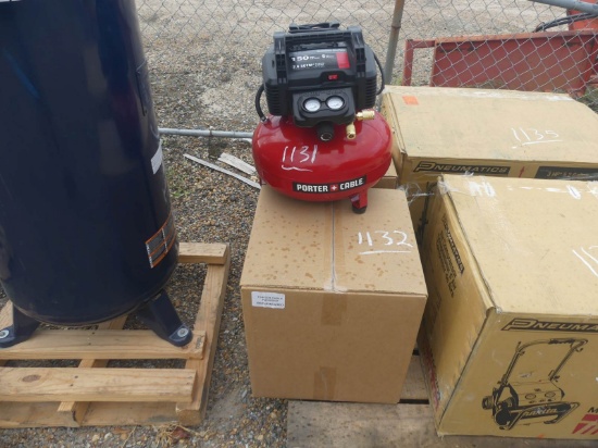 6-gal Porter Cable Pancake Air Compressor w/ Nail Gun & Hose Kit