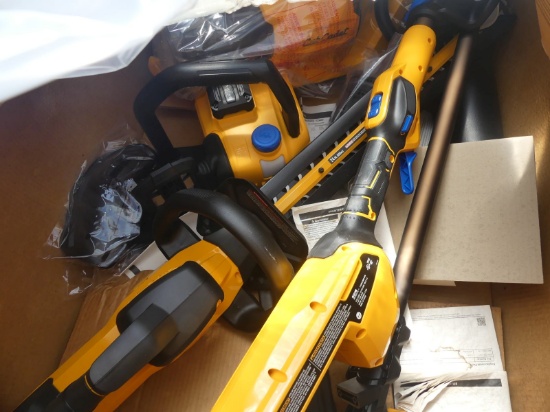 6pc Cub Cadet Tool Kit w/ Hedge Trimmer, Chainsaw, Leaf Blower, String Trim
