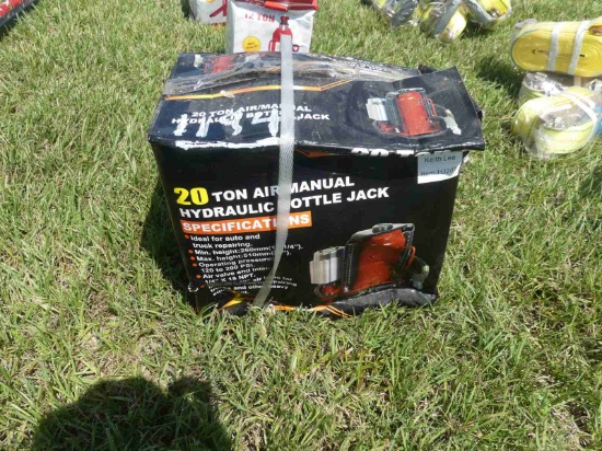 20-ton Air/Hydraulic Bottle Jack