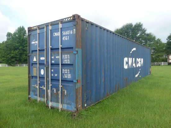 Used 40' Shipping Container, s/n CMAU5660167