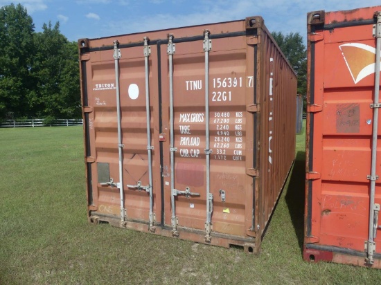 Used 20' Shipping Container, s/n TTNU1563917