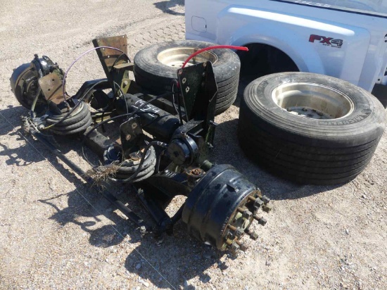 Pull Axle off Truck Tractor w/ Rims & Tires