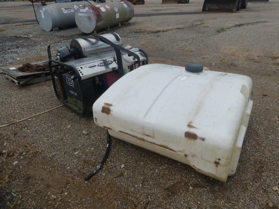 Alkota 4000 psi Hot Water Pressure Washer: 5 GPM, Skid-mounted, 300-gal. Wa