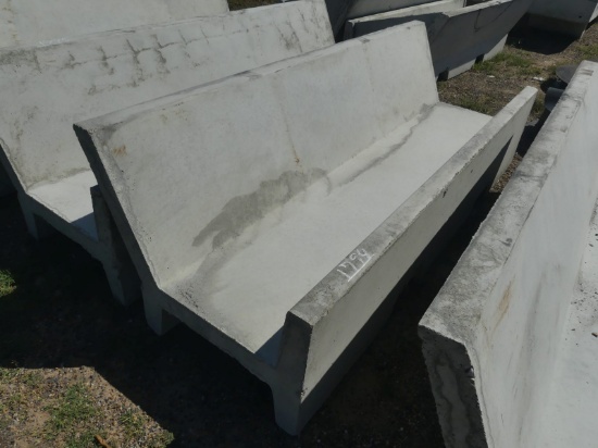 Precast 8' Open Ended J Bunk Feed Trough