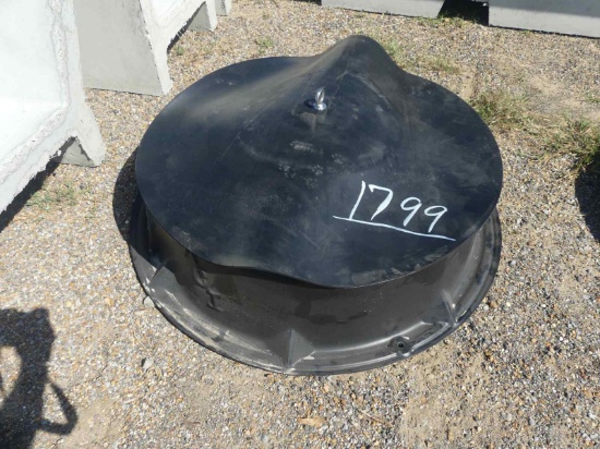 36" Plastic Mineral Trough w/ Rubber Cap
