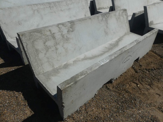 Precast 8' Open Ended J Bunk Feed Trough