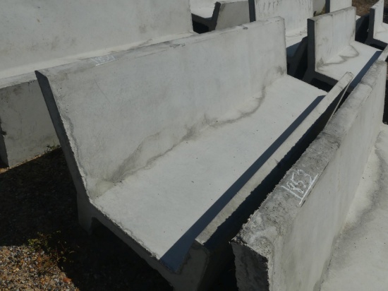 Precast 8' Open Ended J Bunk Feed Trough