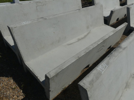 Precast 8' Open Ended J Bunk Feed Trough