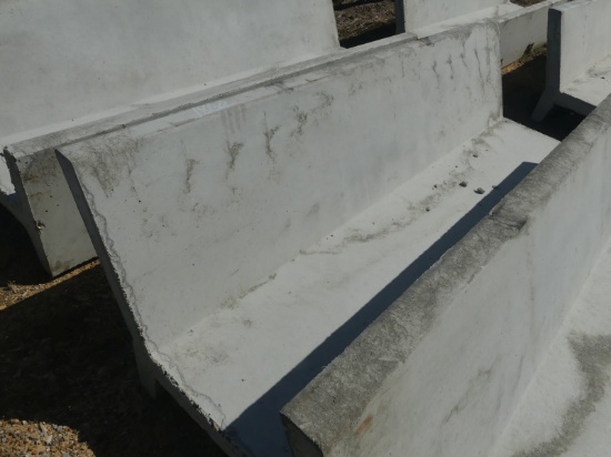 Precast 8' Open Ended J Bunk Feed Trough