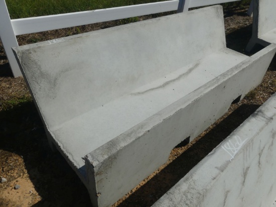 Precast 8' Open Ended J Bunk Feed Trough