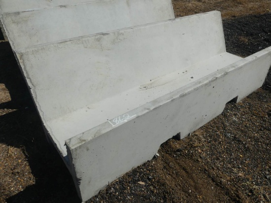 Precast 8' Open Ended J Bunk Feed Trough
