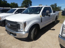 2019 Ford F250 Pickup, s/n 1FT7X2A67KEC99842: 2wd, Ext. Cab 4-door, 6.2L Ga