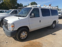 2012 Ford E350 Van, s/n 1FTSE3EL3CDB07944: 2wd, Rear & Side Doors Does Not