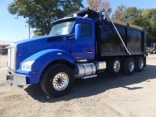 2015 Kenworth T880 Tri-axle Dump Truck, s/n 1XKZD40X8FJ450583: Cummins ISX