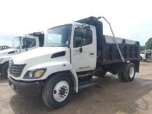 2008 Hino 268 Single-axle Dump Truck, s/n 5PVNJ8JT182551748: Hino L6 7.6L D