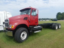2005 Mack CV713 Cab & Chassis, s/n 1M2AG11C15M019246 (Rebuilt Title): T/A,